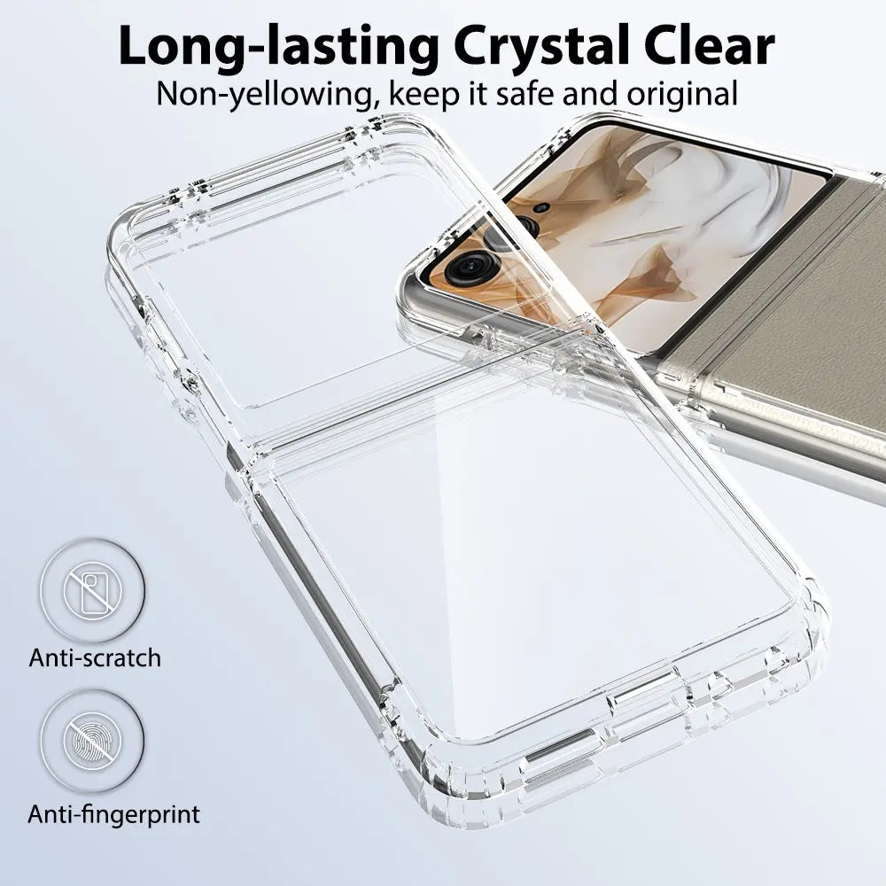 Hybridskal Motorola Razr 60 Genomskinlig