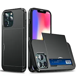 Deksel Kortholder iPhone 13 Pro Max Svart