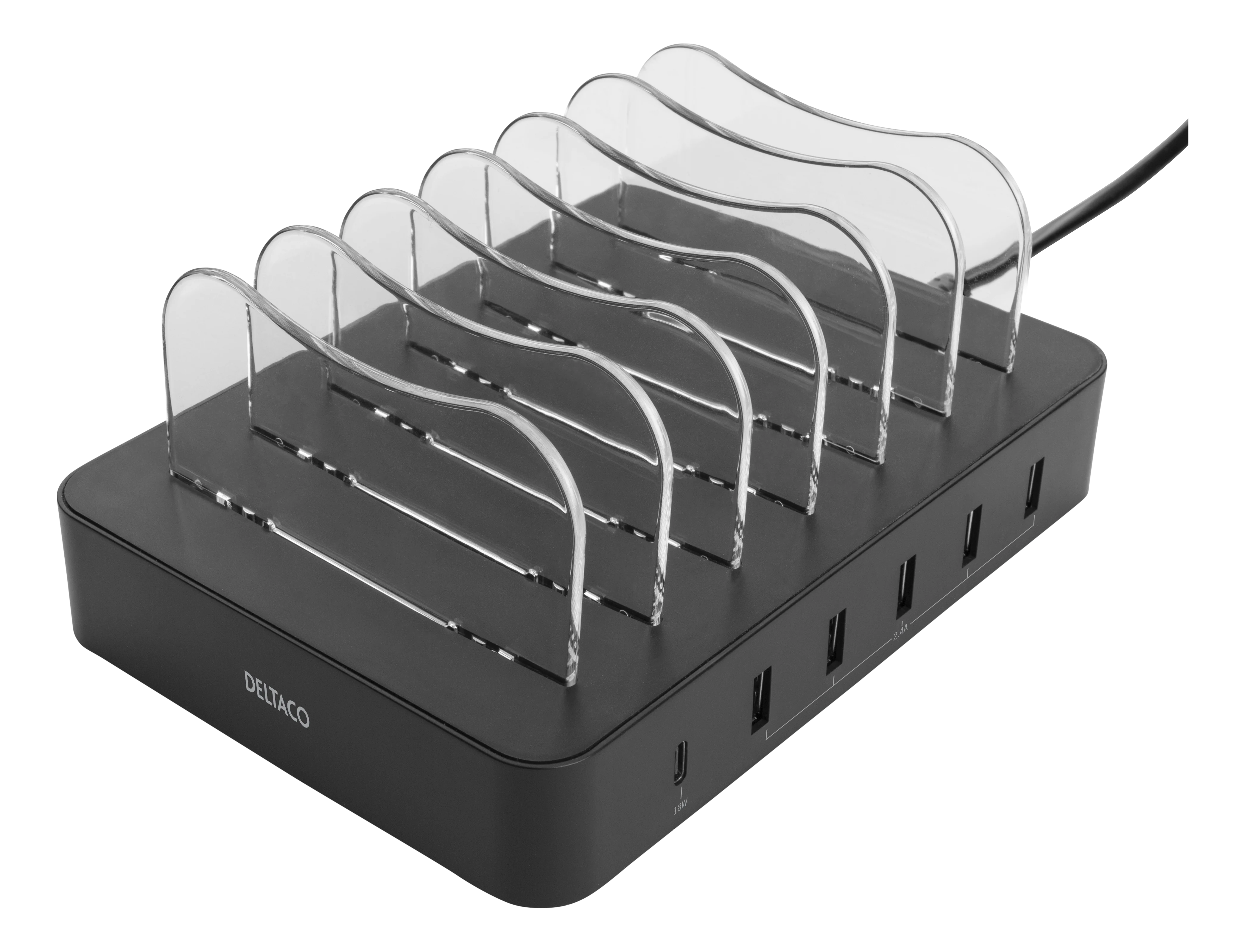 Laddningsstation 5x USB-A + 1x USB-C 50W