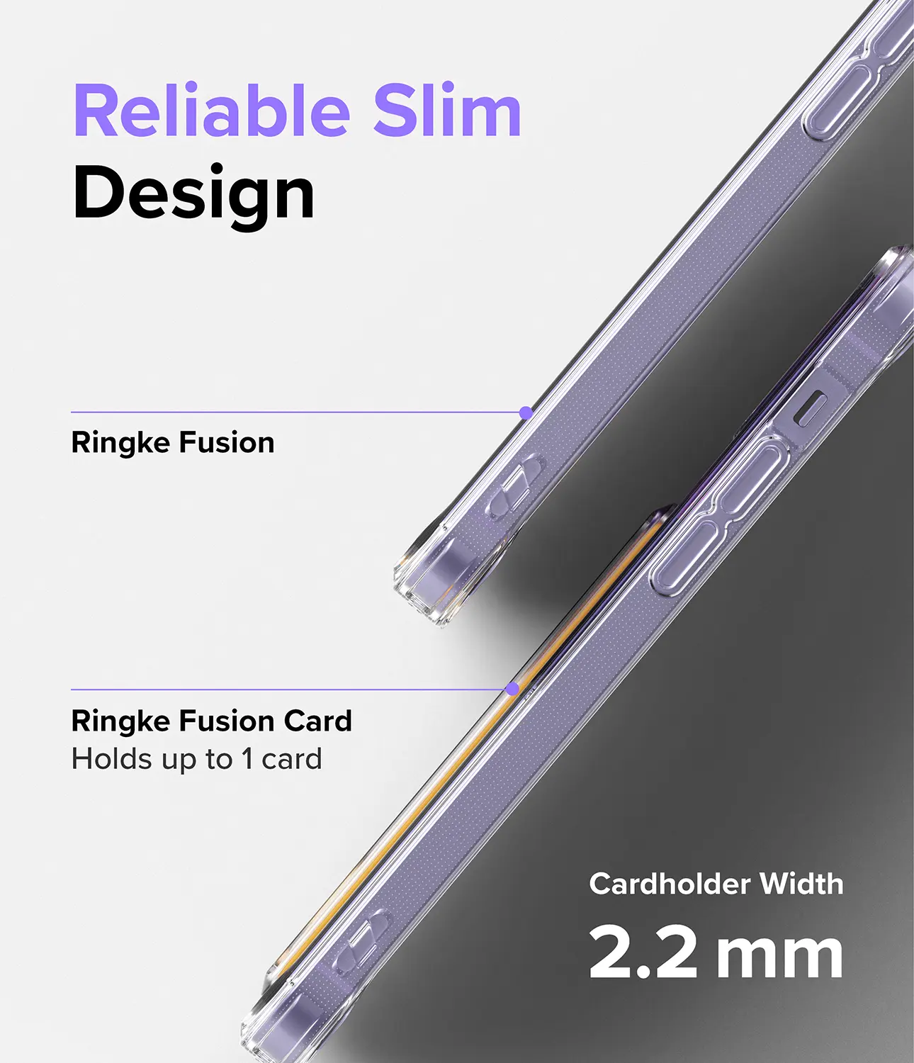 Fusion Card Case iPhone 12/iPhone 12 Pro Genomskinlig