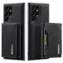 Magnetic Card Slot Case Samsung Galaxy S22 Ultra Musta