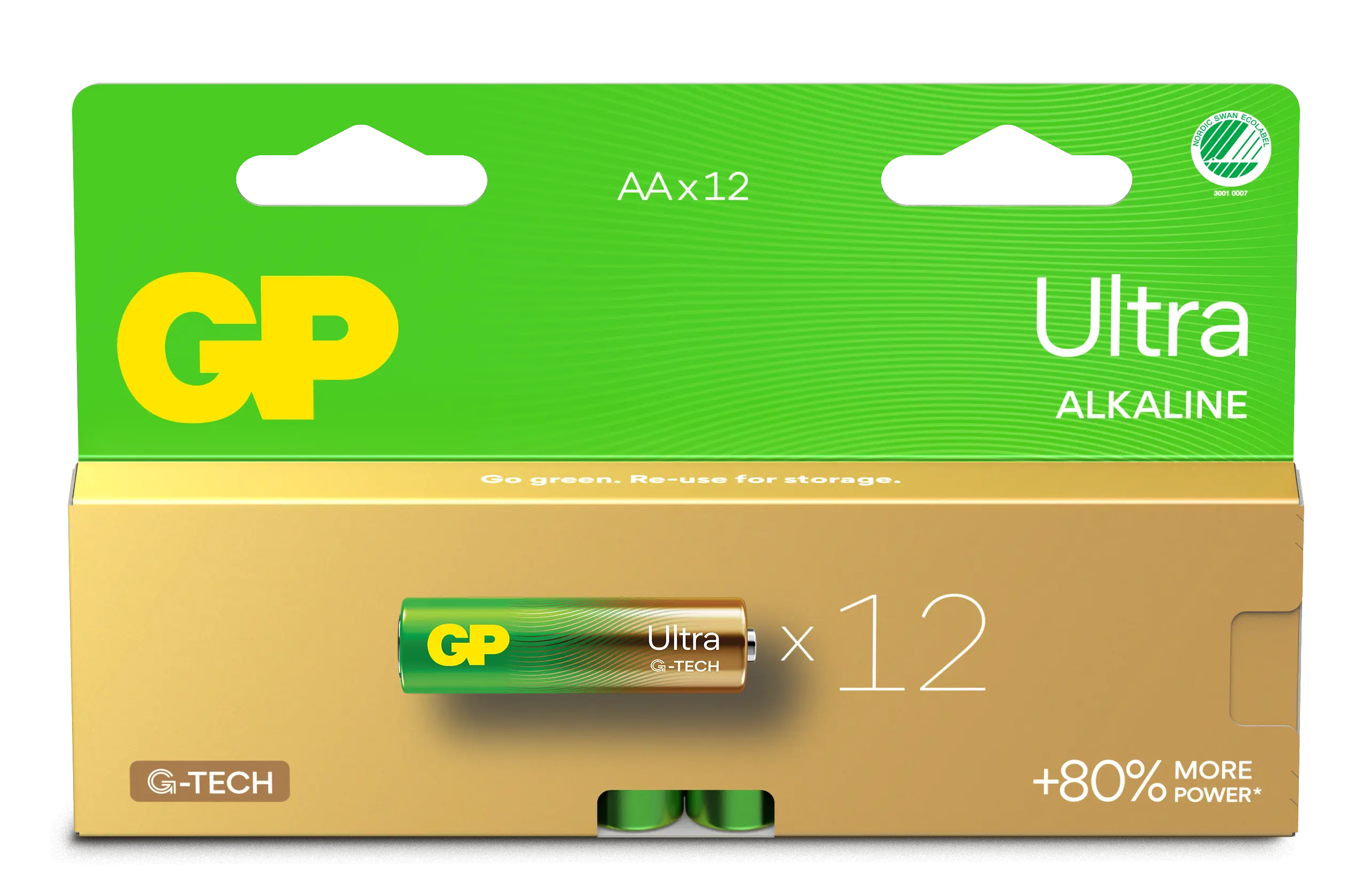 Ultra Alkaline AA batteri 15AU/LR6 (12-pak)