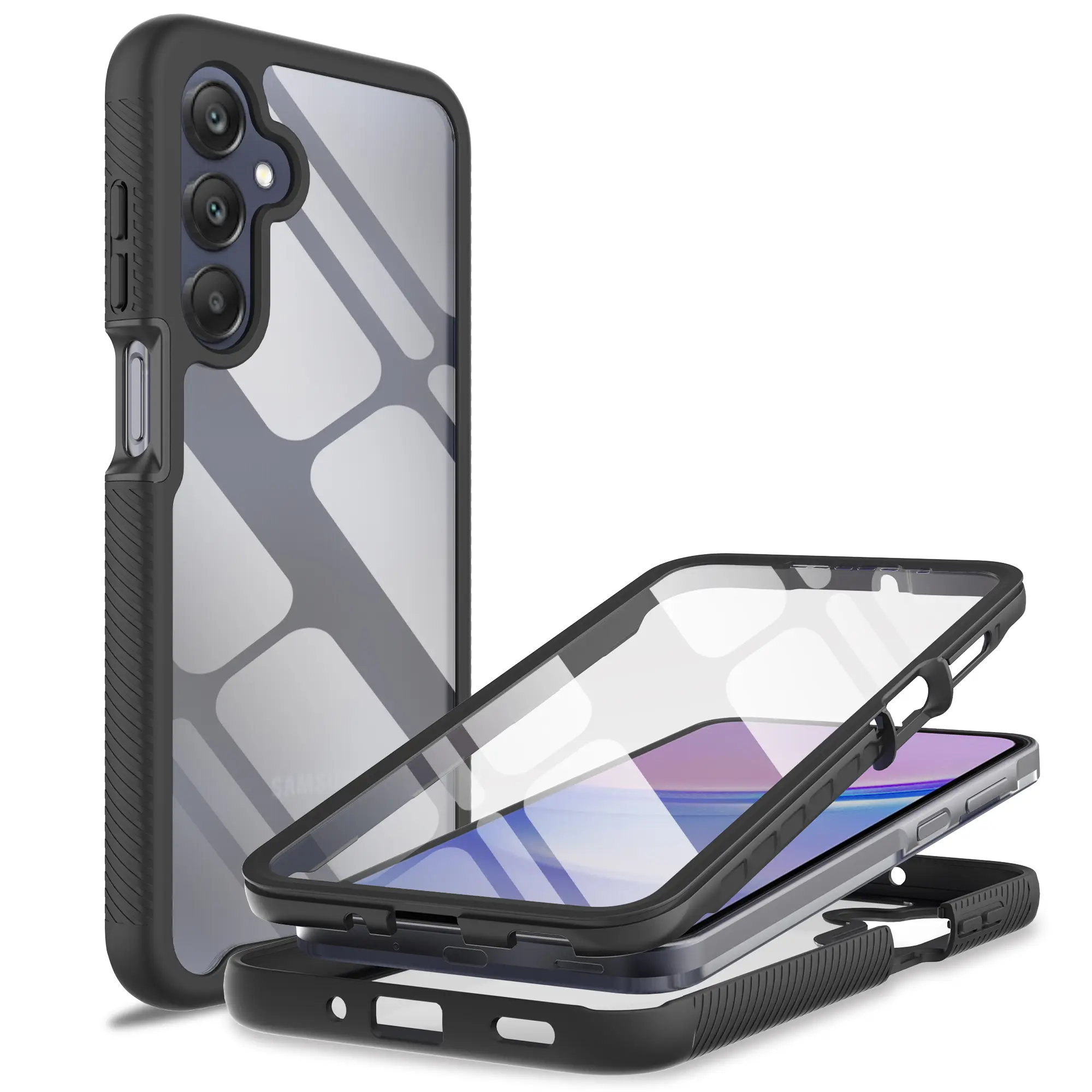 Full Protection Kuori Samsung Galaxy A16 Musta