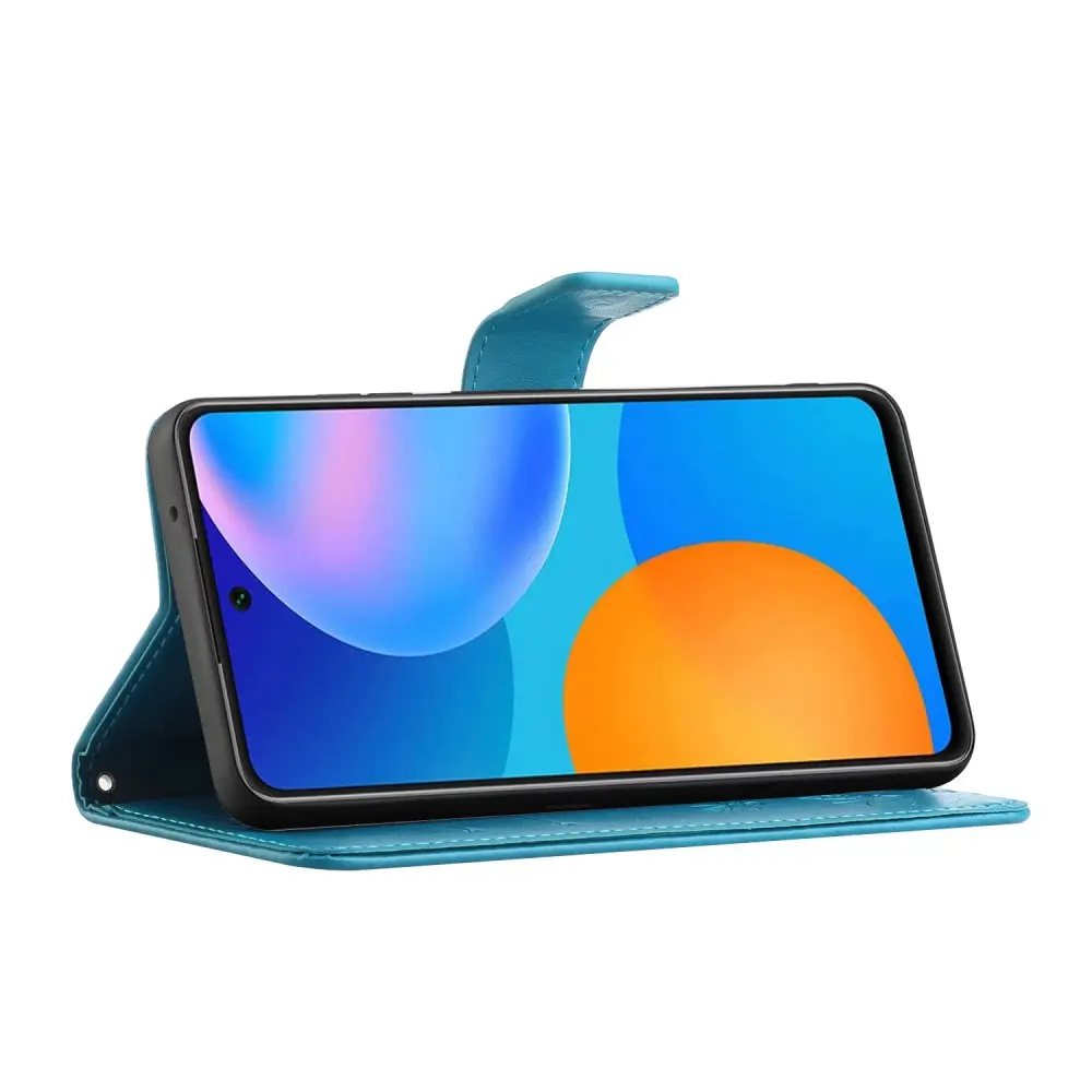 Läderfodral Fjärilar Samsung Galaxy A13 Blå