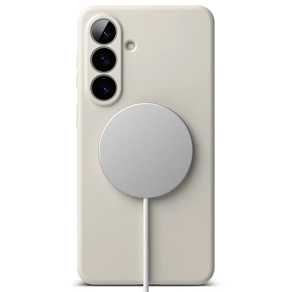 Silicone Magnetic Case Samsung Galaxy S26 Plus Stone