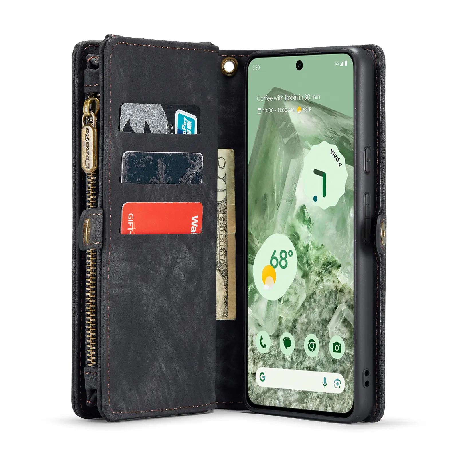 Multi-slot Plånboksfodral Google Pixel 8a Grå