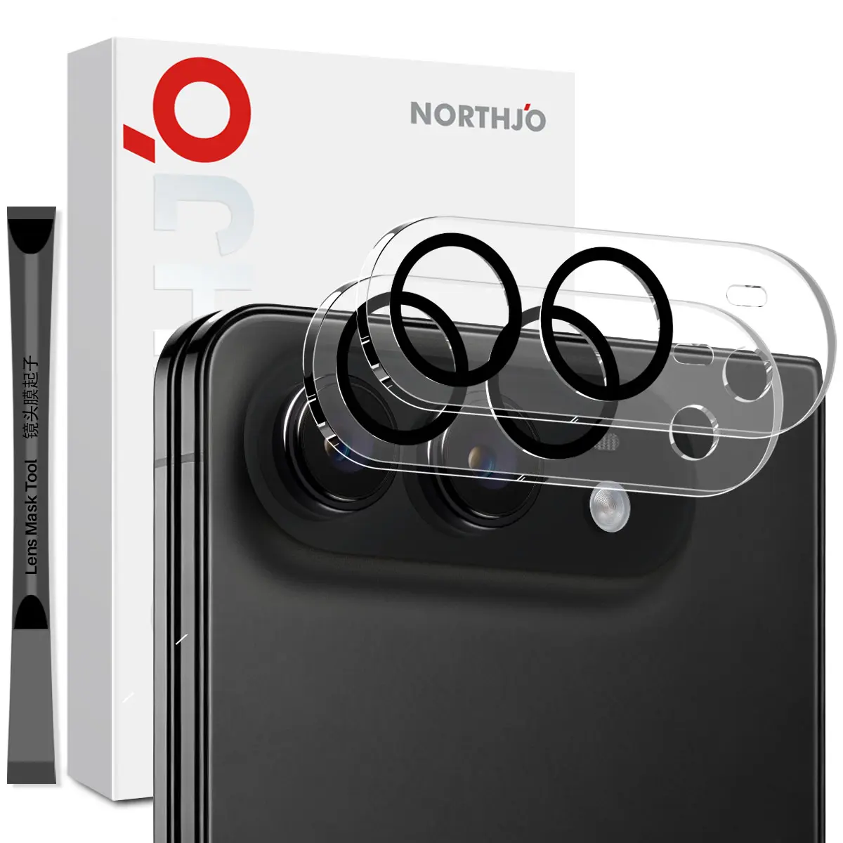 iPhone Ultra 2-pakning kameralinsebeskytter i herdet glass