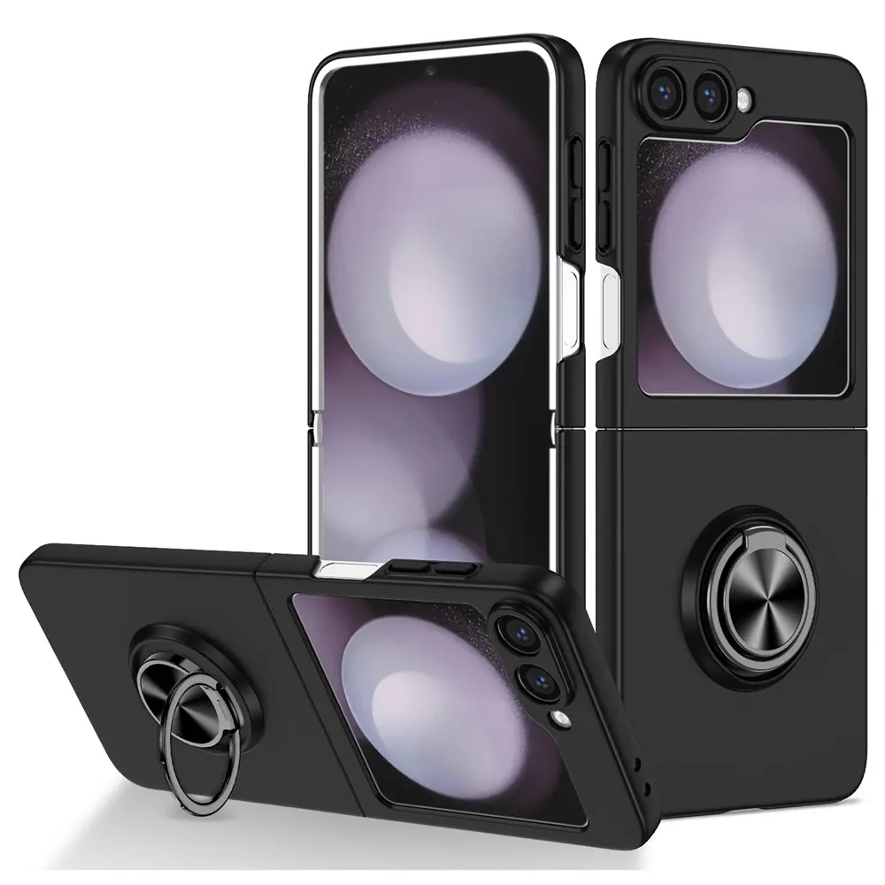 Samsung Galaxy Z Flip 7 Cover magnetisk ringholder sort