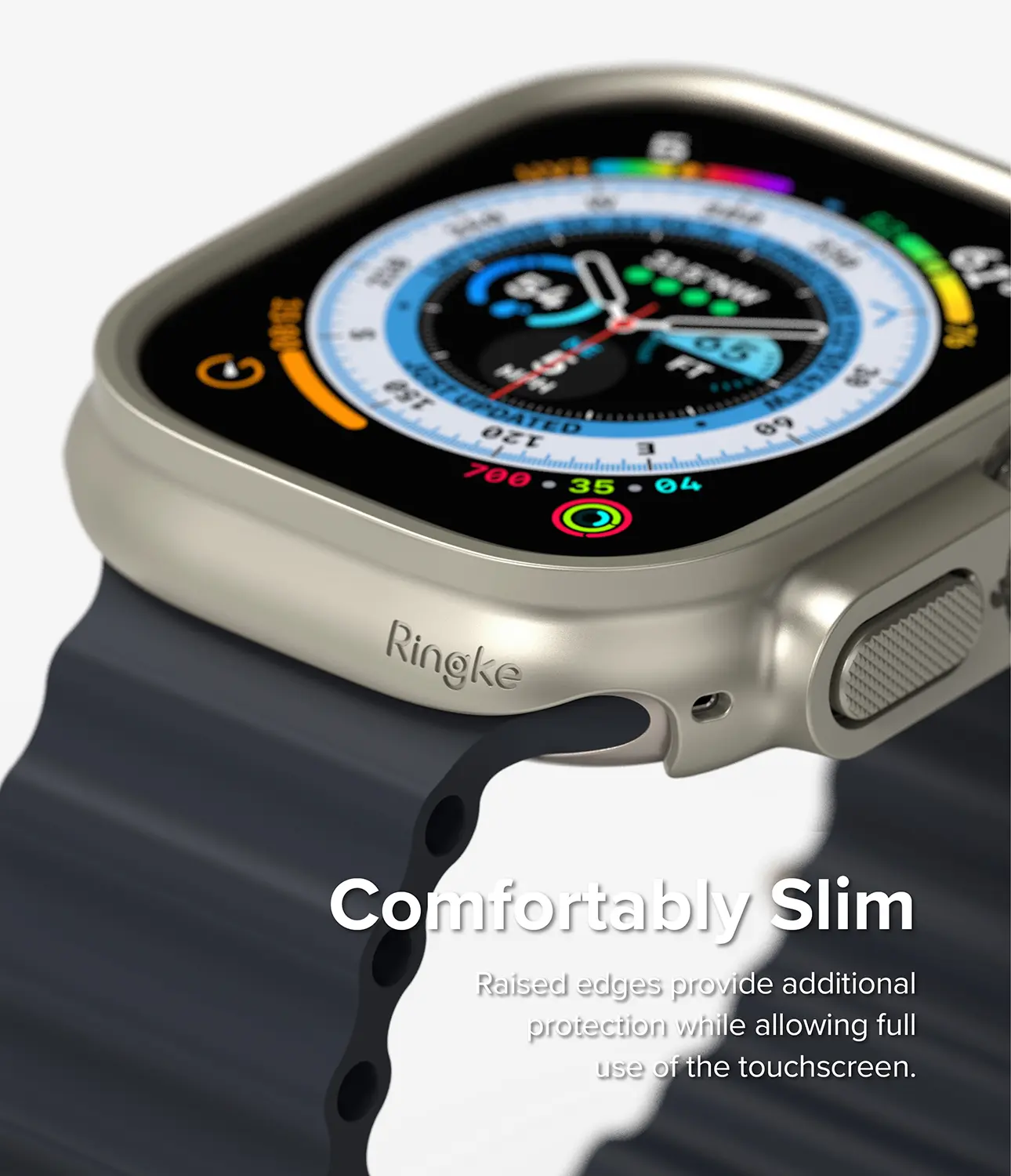 Slim Case (2-pack) Apple Watch Ultra 49mm 3rd Gen Titanium Gray/Clear