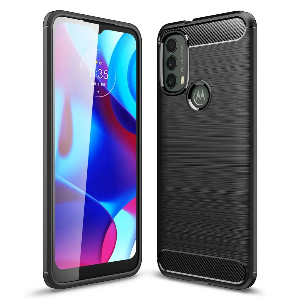 Motorola Moto E40/Moto E20 Cover TPU Brushed Sort