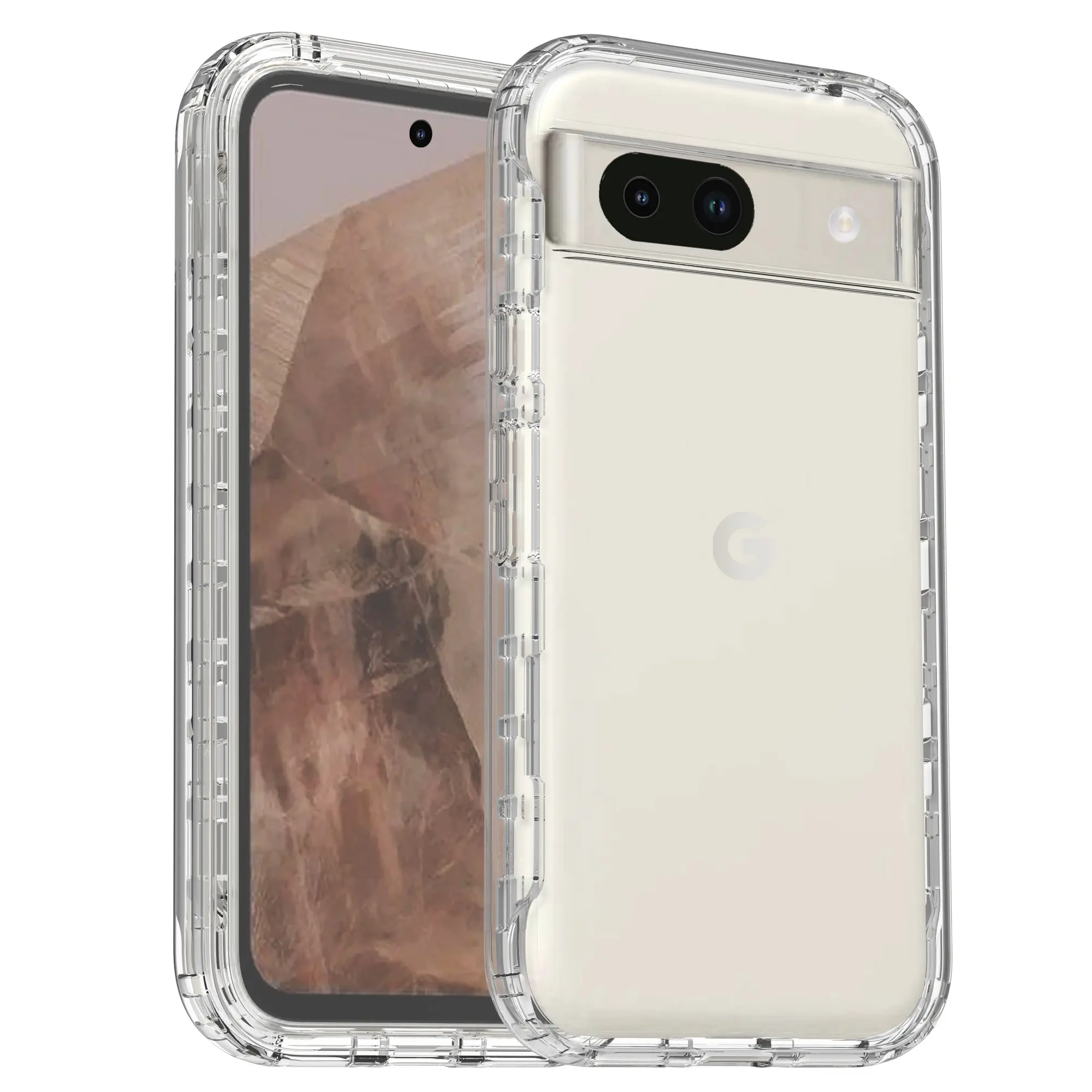 Full Protection Case Google Pixel 8a Genomskinlig