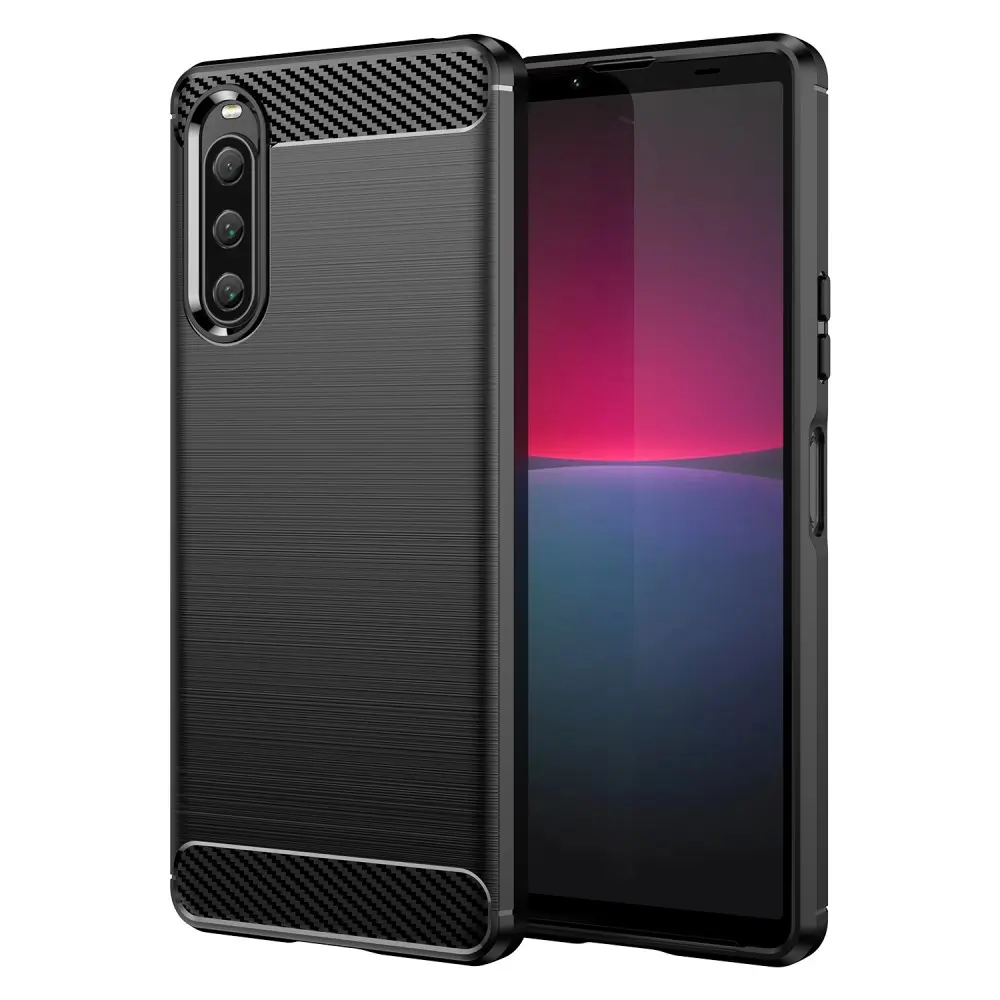 Sony Xperia 10 V TPU-cover Brushed, Sort