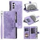 Pung Taske Samsung Galaxy S24 FE Mandala lila
