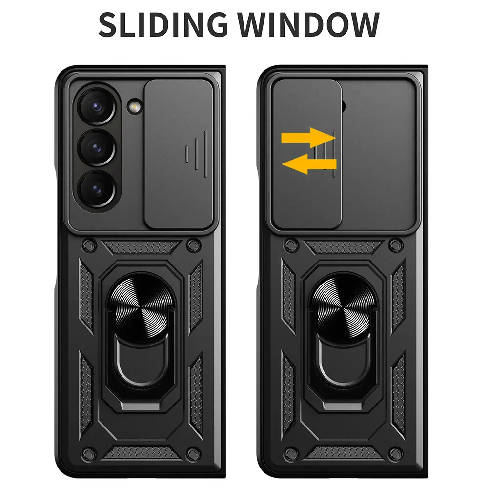 Hybridskal Ring+Kameraskydd Samsung Galaxy Z Fold 8 Ultra svart