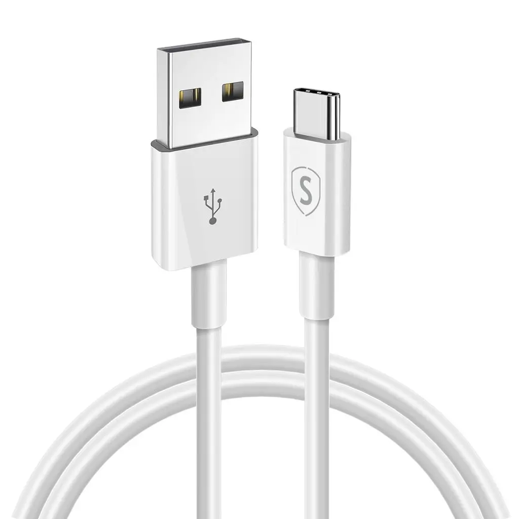 USB-A til USB-C-kabel PD 1m Hvid