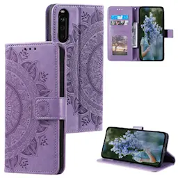 Læderetui Mandala Sony Xperia 10 VI lila