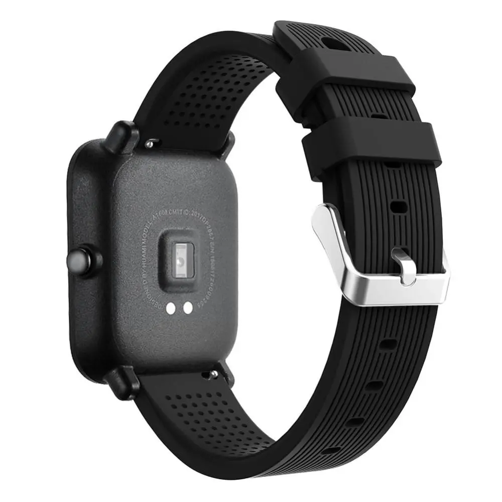 Silikonarmband Amazfit GTS/GTS 2 Svart