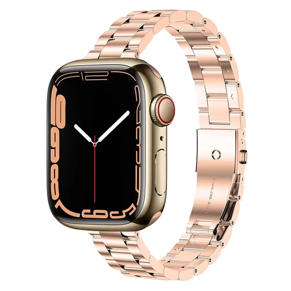 Slim Metalarmbånd Apple Watch Series 11 42mm rose guld