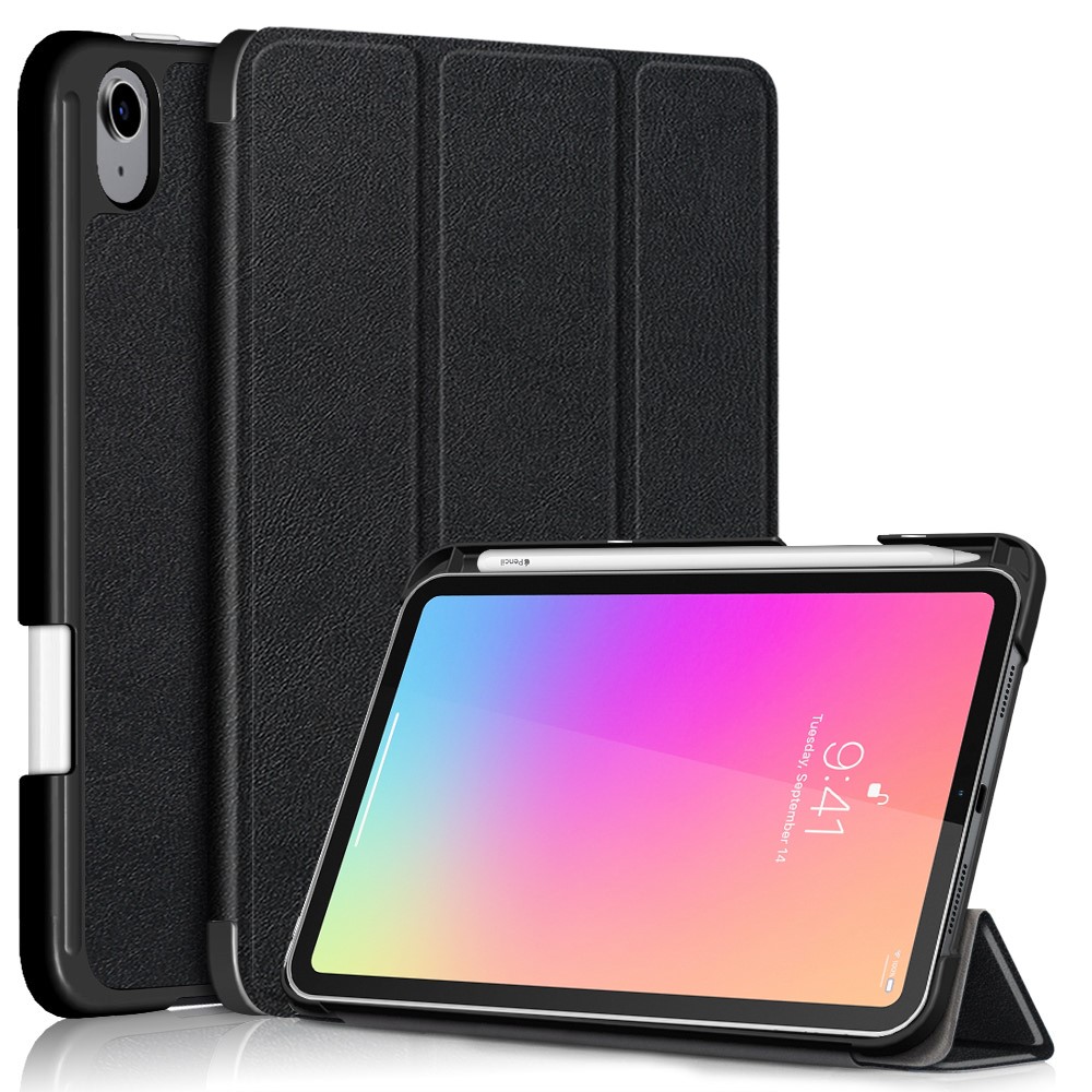 Apple iPad Mini 6th Gen (2021) Etui Tri-fold Pencil-holder Svart