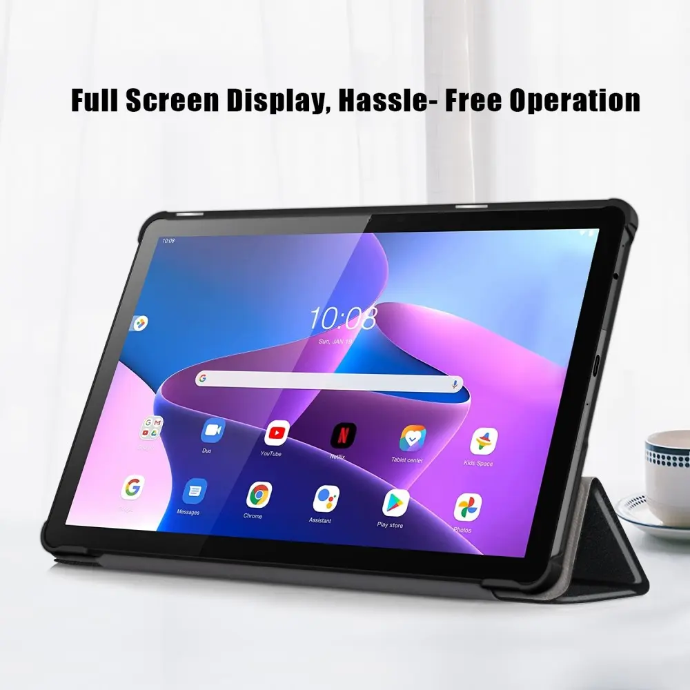 Fodral Tri-fold Lenovo Tab M10 (3rd Gen) Svart
