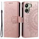 Læderetui Mandala Xiaomi Redmi 13C rose guld