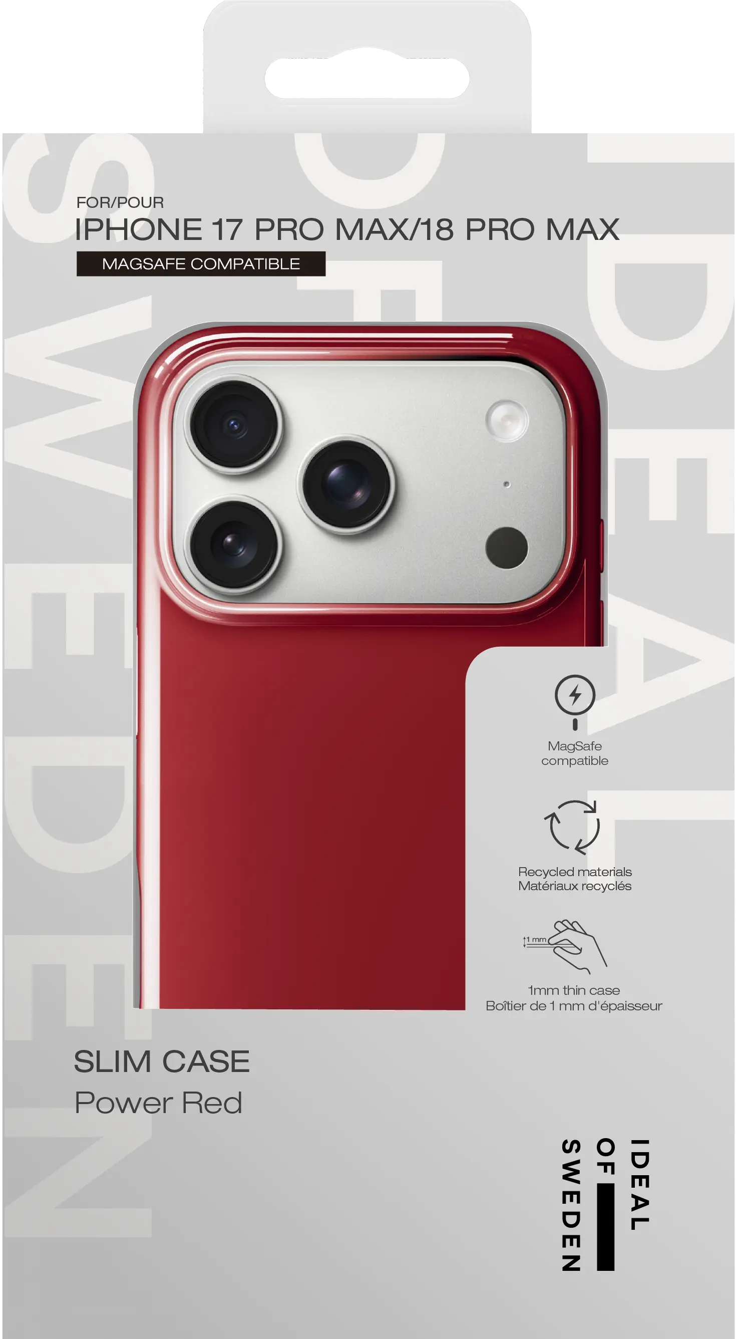 Slim MagSafe Case iPhone 17 Pro Max Power Red