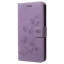 Læderetui Sommerfugle Samsung Galaxy S9 Plus Lilla