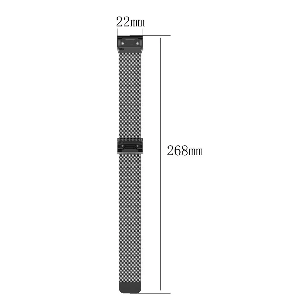 Armband Milanese Garmin Forerunner 965 Svart