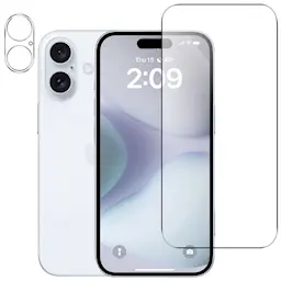 Panssarilasi Näytön & Kameran Linssinsuoja iPhone 16