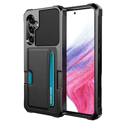 Tough Card Case Samsung Galaxy A54 musta