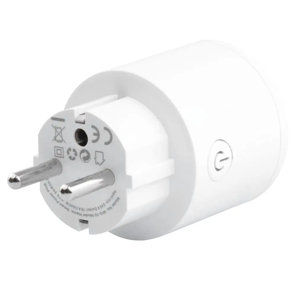 Smart Home Plug WiFi 10A Vit