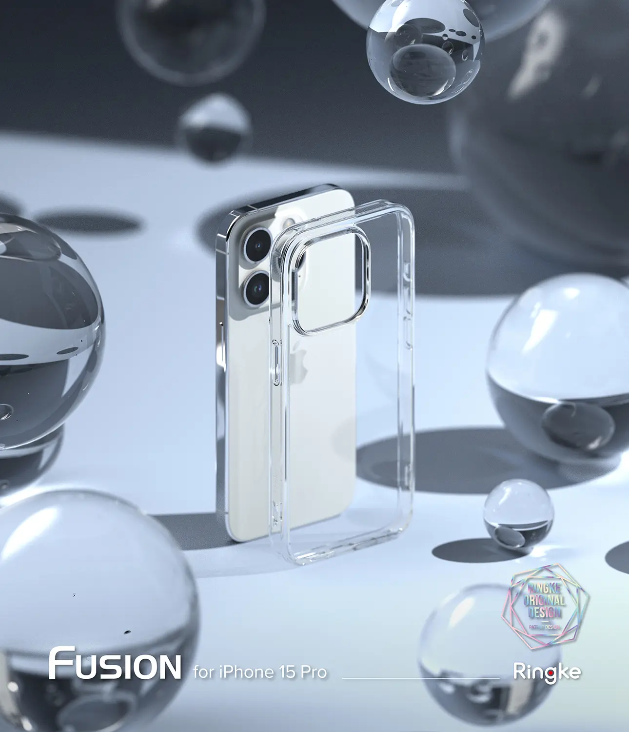 Fusion Case iPhone 15 Pro Genomskinlig