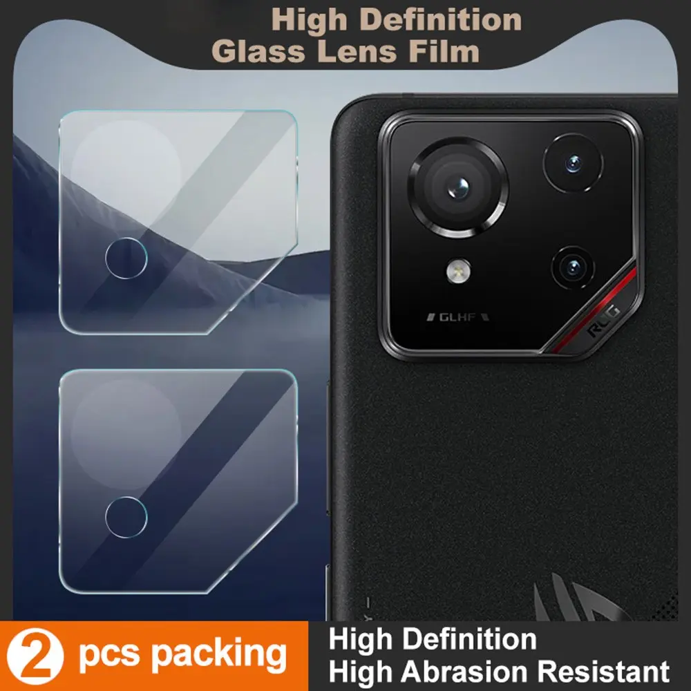 2-pack Härdat Glas Linsskydd Asus ROG Phone 9 Pro Genomskinlig
