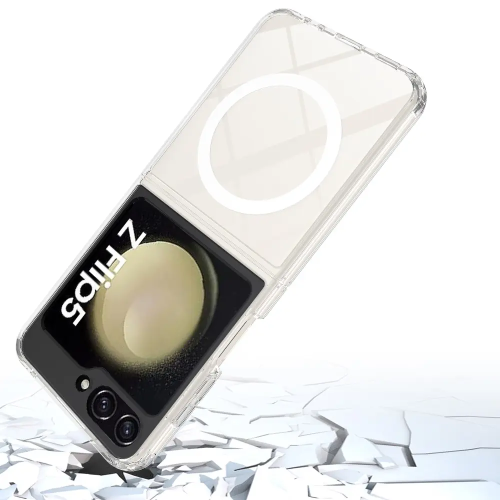 Hybridskal MagSafe Samsung Galaxy Z Flip 5 Genomskinlig