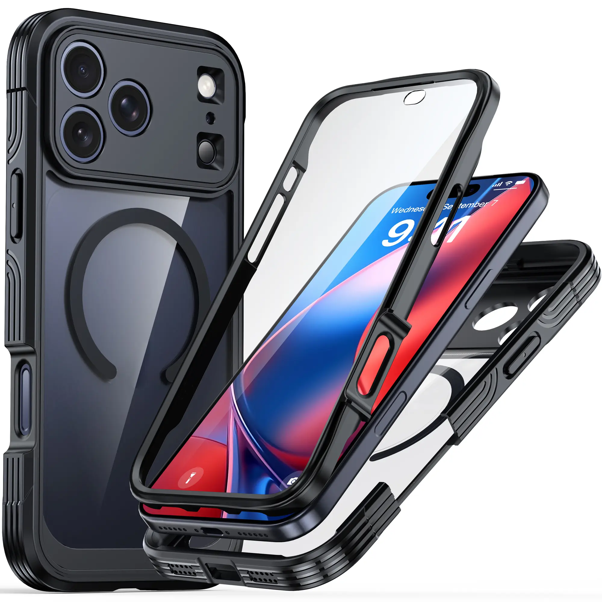Premium Full Protection Case iPhone 17 Pro Sort