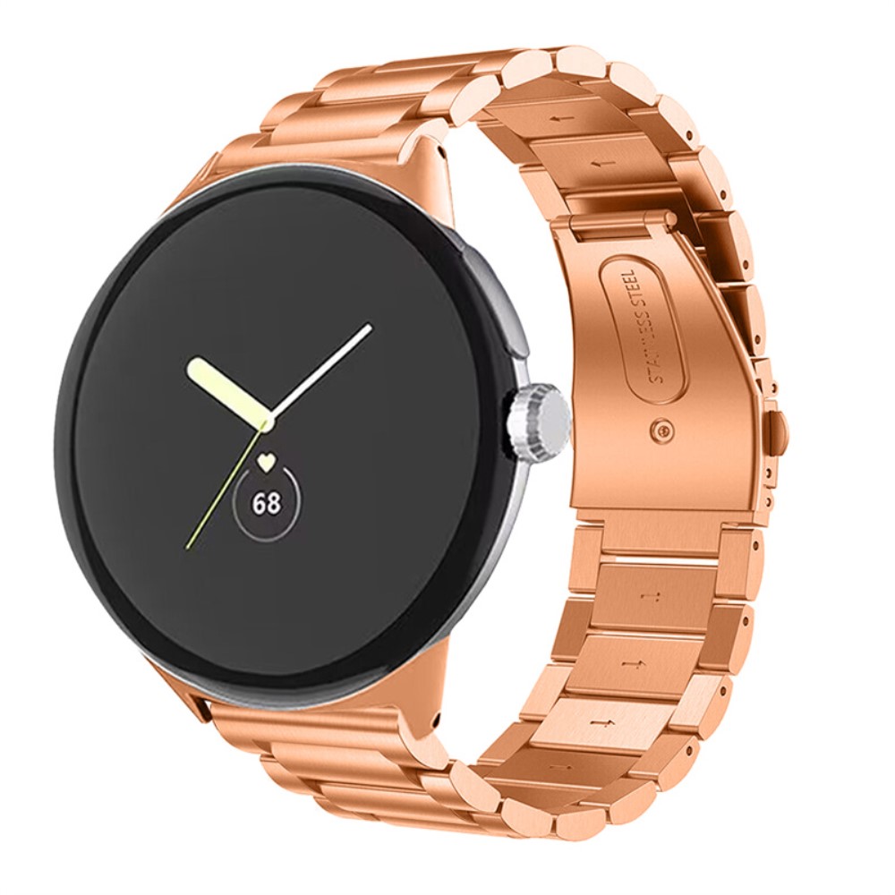 Metalliranneke Google Pixel Watch 4 45mm Ruusukulta