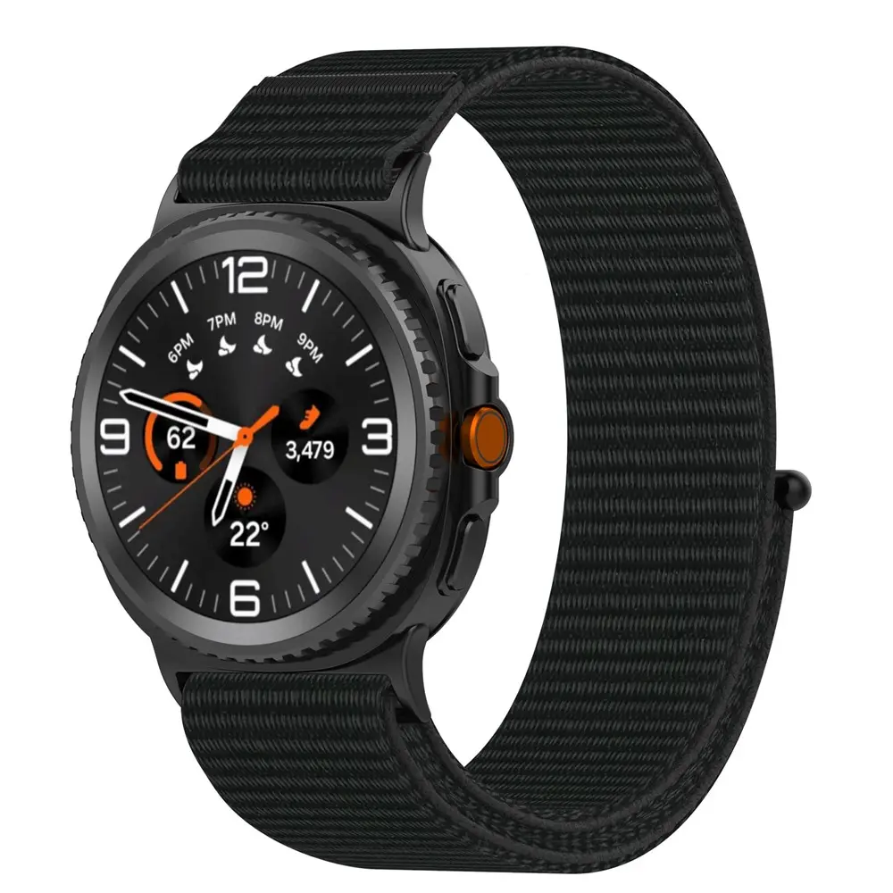 Nylonurrem Samsung Galaxy Watch 8 40mm Sort