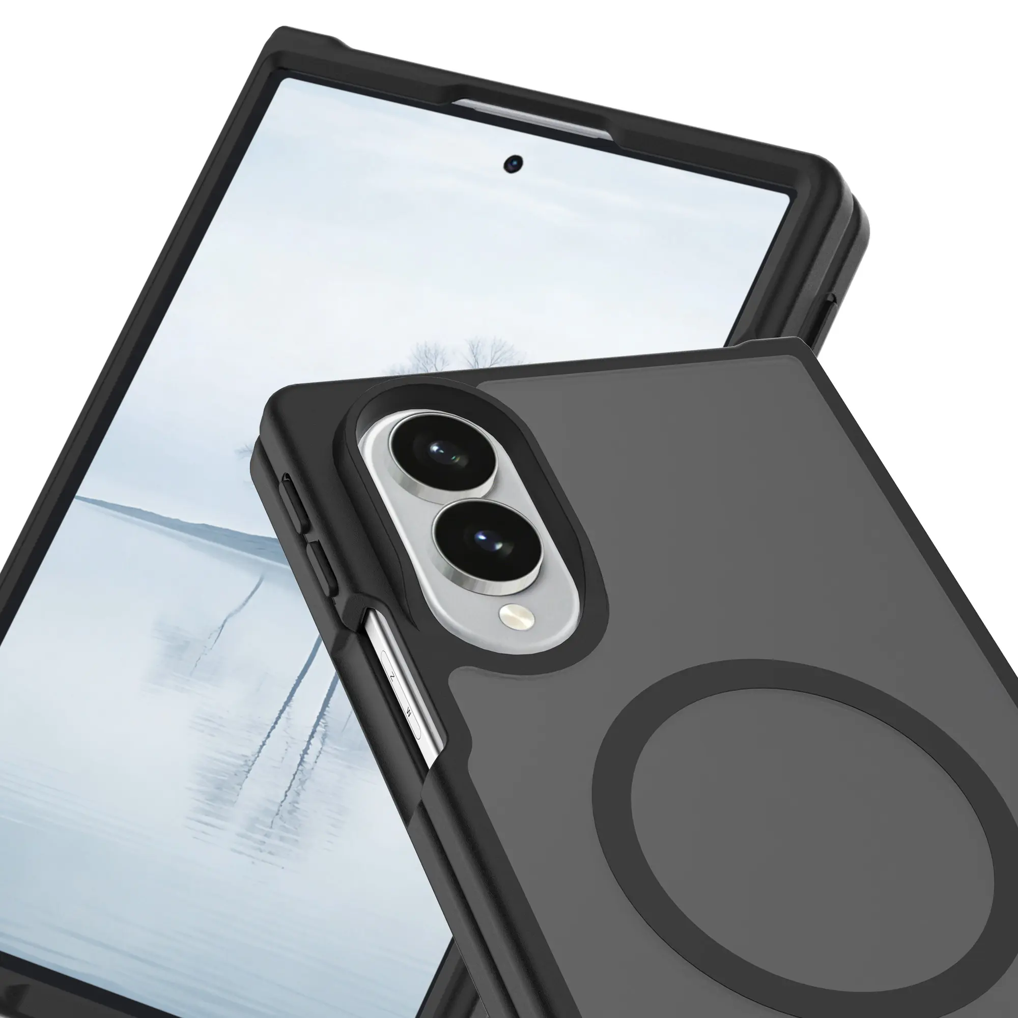Magnetic Hybrid Skal Samsung Galaxy Z Fold 8 Frosted Black