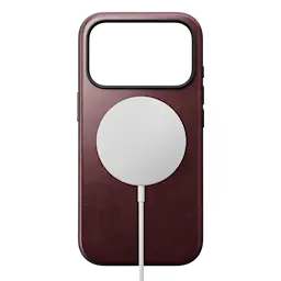 iPhone 18 Pro Modern Case Horween Leather MagSafe Burgundy