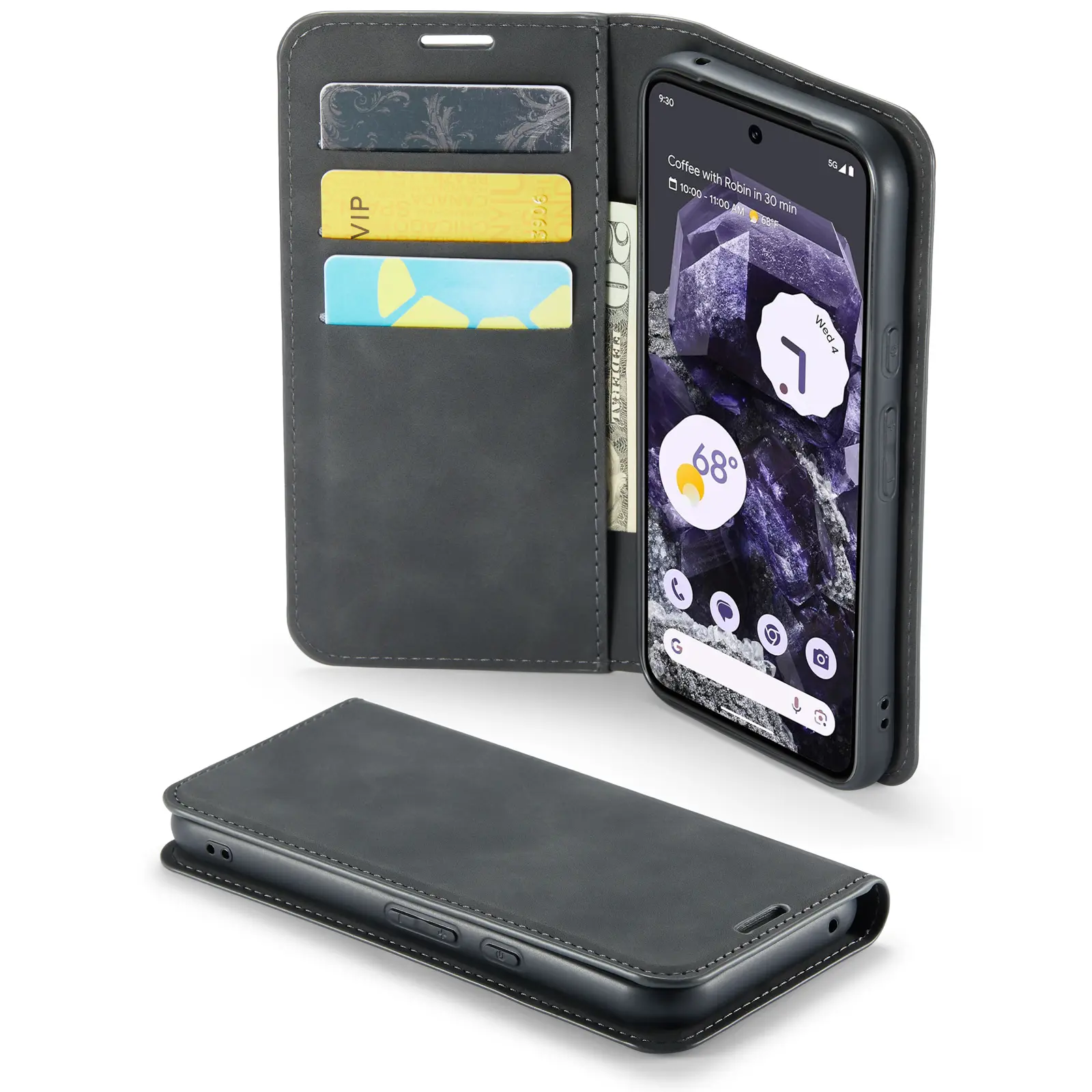 Google Pixel 8a Slim Mobiltaske Sort