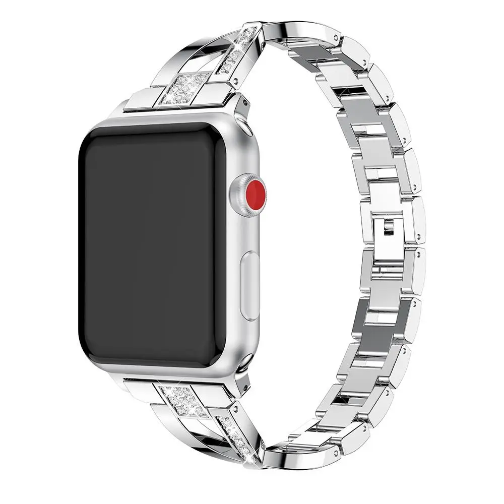 Crystal Bracelet Apple Watch Series 8 45mm Sølv