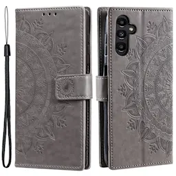 Läderfodral Mandala Samsung Galaxy S26 Grå