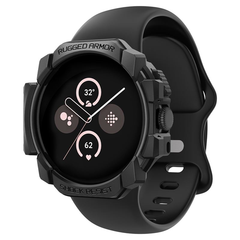 Spigen Google Pixel Watch Case Rugged Armor Black