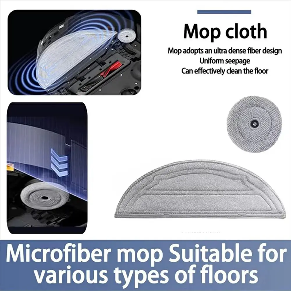 2-pack Moppdukar - passar till  Roborock Q10 VF Plus