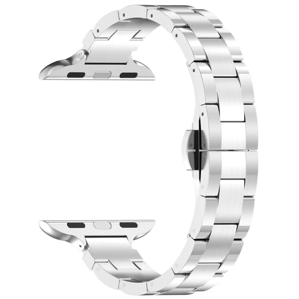 Slim Titanarmband Apple Watch 45mm Series 9 silver