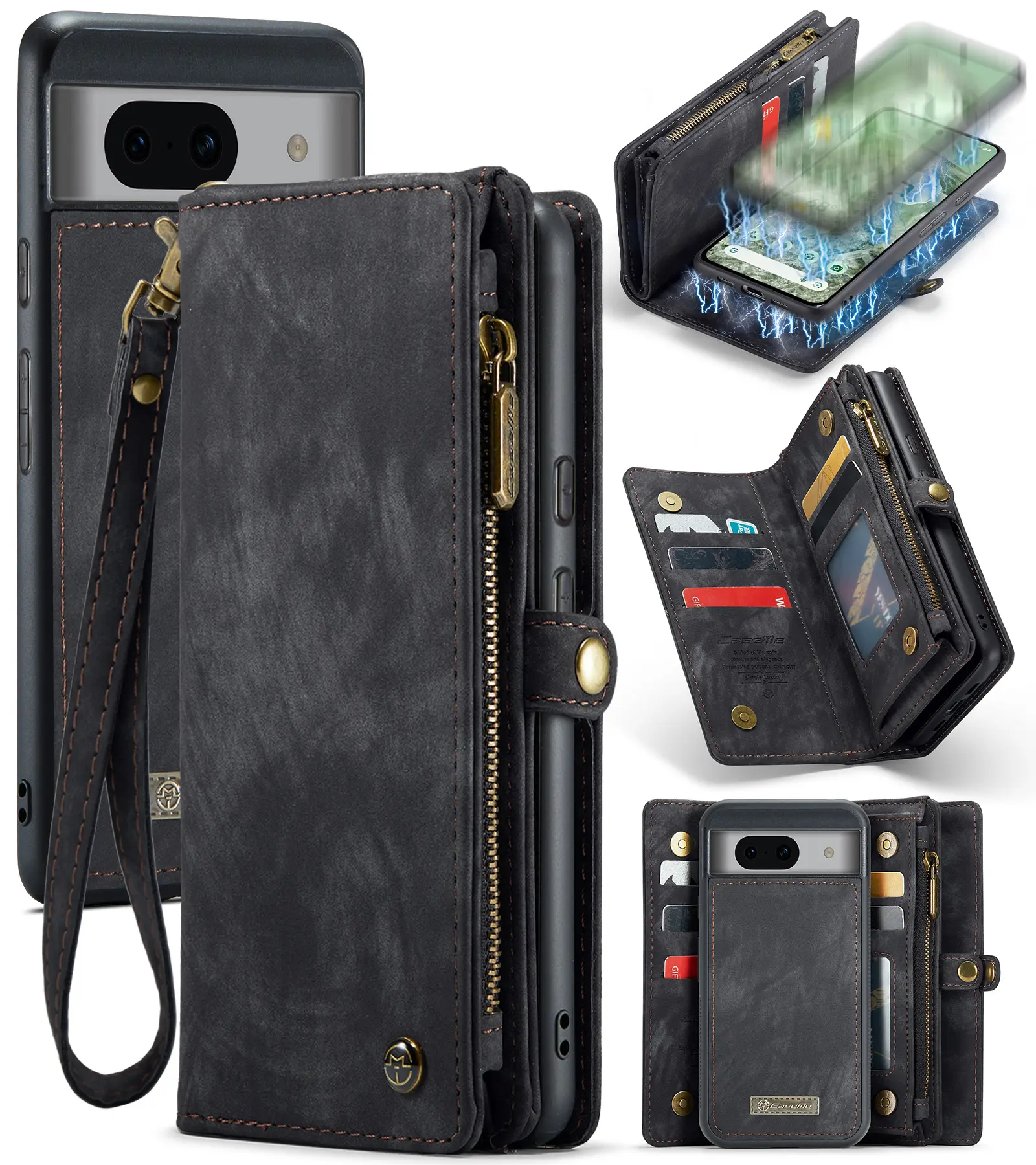 Multi-slot Mobiltaske Google Pixel 8a Grå