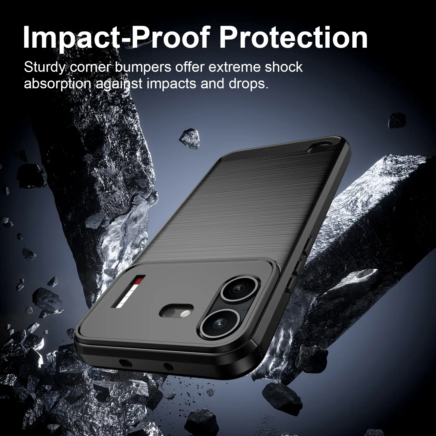 Nothing Phone 4b Skal TPU Brushed Svart
