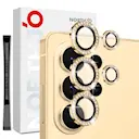 Linsebeskytter Rhinestone Hærdet Glas Samsung Galaxy S26 Ultra Guld