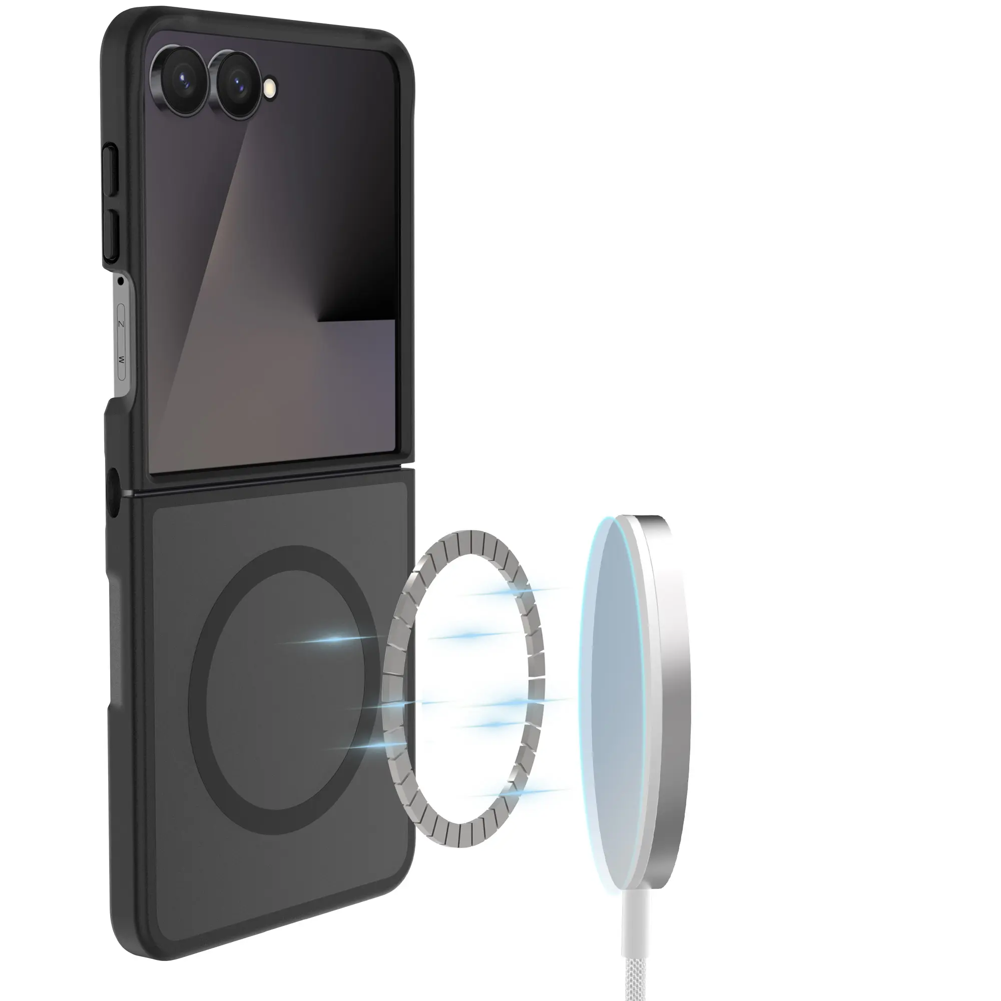 Magnetic Hybrid Skal Samsung Galaxy Z Flip 8 Frosted Black