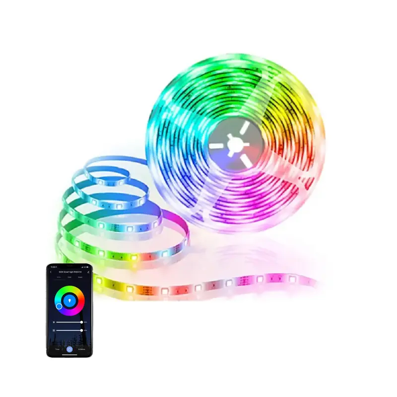 Smart Home RGB LED-lysbånd med appstyring 5 m 